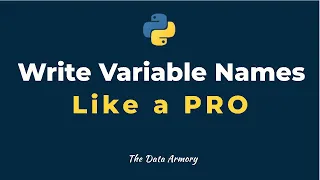 Python Tutorial Variable names Rules and Guidelines With Code
