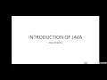 Basic introduction class for all class 8 and 9 students for java