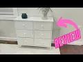 Amazon Furniture Review Buluo Small White Fabric Dresser