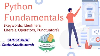 Python Fundamentals in Hindi Python lecture 01 Keywords Identifiers Operators Literals