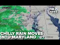 LIVE RADAR Chilly rain moves into Baltimore on Tuesday