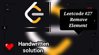 remove Element leetcode remove Element leetcode in java leetcode 27 Remove Element trending