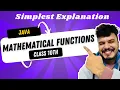 Mathematical Functions in Java Java Math Functions in Hindi Functions of Math Class in Java