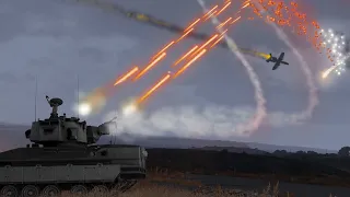 A-10 Warthog ON FIRE - Shot Down by Heavy Anti-Air Tank - Military Simulation - ArmA 3