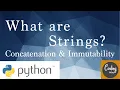 What are strings and how to concatenate them Python Tutorial for Beginners Full Course