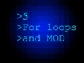 5-For loops and MOD
