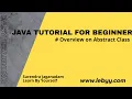 Java Tutorial for Beginners OOPS Abstract class