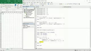 29 ENG VBA Excel Working with multidimensional Arrays