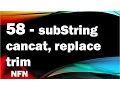 java tutorials urdu NFN 58 subString concat replace trim