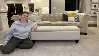 Rest your feet plus storage Check out this ottoman