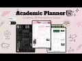 Academic Planner Notion Template Full Tutorial Walkthrough