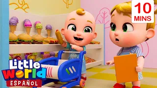 Vamos Al Supermercado 🎤 Canciones Infantiles 🎶🌎 Dibujos animados para niños