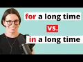 Download Lagu PREPOSITIONS IN ENGLISH  / IN A LONG TIME vs. FOR A LONG TIME