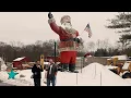 Enormous Santa FIELD REPORT from the street in Brookfield CT