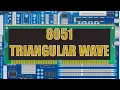 Generate Trianglular Wave in 8051 Embedded System Practicals