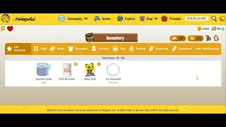 Neopets - Purchasing Sporkle Syrup For 3000 NP Worth 34 000 NP
