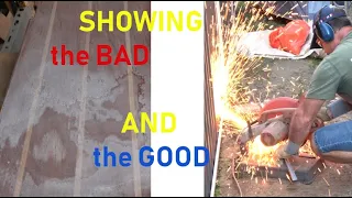 Building my steel sailing yacht Ep.72 Showing the BAD 😫 AND the GOOD 👨‍🔧