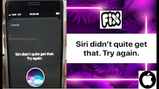 Siri Didn T Quite Get That Try Again Error On IPhone And IPad After The IOS Update Fixed 