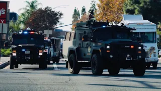 4K LASD SEB Units Responding Code 3