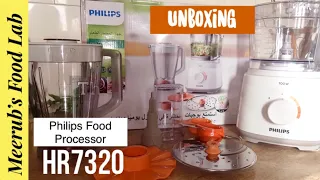Unboxing food processor Philips HR7320 How to use Philips food processor review Meerub s Food Lab