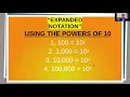 Unit 1 Expanded Notation Using The Powers of 10 - Grade 5 and Grade 6 MATH