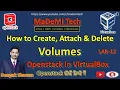Lab 12 How to create attach and delete openstack volume Openstack Stein