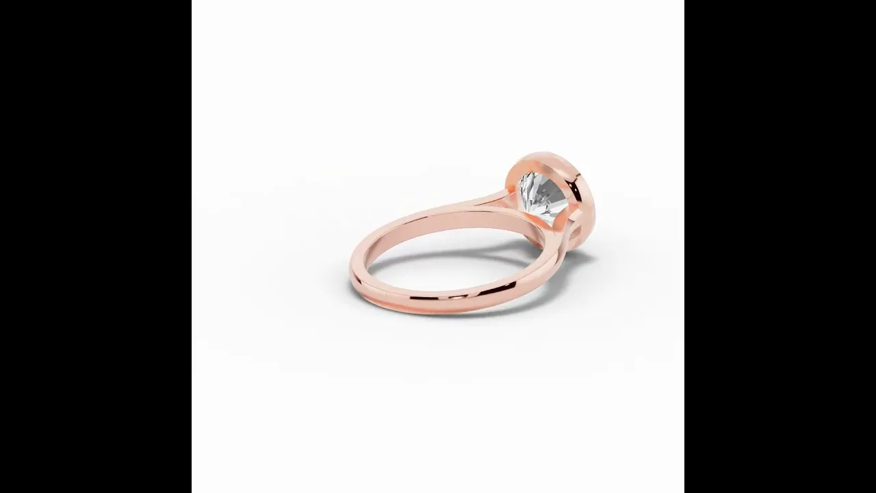 Round Lumière Bezel Solitaire