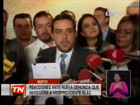 Reacciones ante nueva denuncia que involucra a vicepresidente Glas