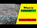 What is porosity Properties of Building Material