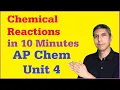 AP Chemistry Unit 4 Review - Chemical Reactions in 10 Minutes