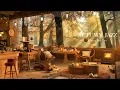 Download Lagu 4K Vintage Coffee Shop Ambience ☕ Smooth Jazz with Falling Leaves for Relax, Study