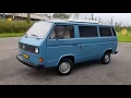 Download Lagu Volkswagen transporter t3 camper, from 1980 with a aircooled gasoline engine ./ classic car review