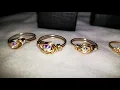 Handmade Swarovski Promise rings