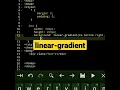 linear-gradient css tutorial