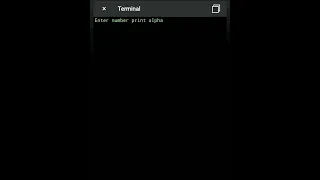 Python program to print alphabetical