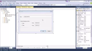 VC C MFC tutorial 1 Creating a Dialog box for user input