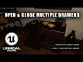 Unreal Engine 5 Interactable Drawers Tutorial How to Interact with Multiple Objects in Blueprints