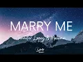 Marry Me (Ballad Version) - Jennifer Lopez \u0026 Maluma (Lyrics)