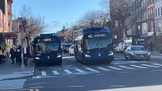 MTA Bus Shuttle Buses at 4th Avenue and 9th Street