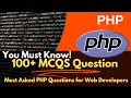 Top 100 PHP Interview Questions MCQs Most Asked PHP Questions for Web Developers