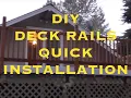DIY How to Quickly Install Pre-Fabricated Cedar Deck Railing from Lowe s Deck Railings
