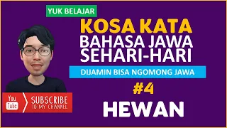 kosa kata bahasa jawa 4 nama hewan