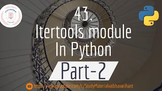 43 itertools module in Python Part-2 Python Tutorial Study Material By Arihant Jain