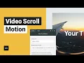 Scroll Motion Widget Tutorial by Without Code