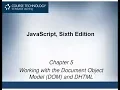 Working with the Document Object Model DOM DHTML