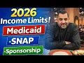 2026 Income Limits Explained Medicaid Food Stamps Sponsorship Requirements