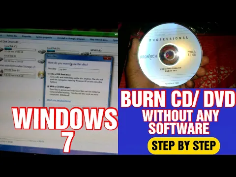 Download MP3 HOW TO BURN CD OR DVD DISC WITHOUT ANY SOFTWARE IN WINDOWS 7