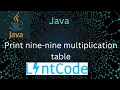 Print nine-nine multiplication table Java version LintCode 2359