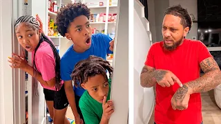 BOYS SNEAK TO GET SNACKS AT 3AM, Big SISTER Gets CAUGHT
