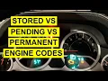 Permanent Stored Pending DTC Engine Codes Explained - Check Engine Light